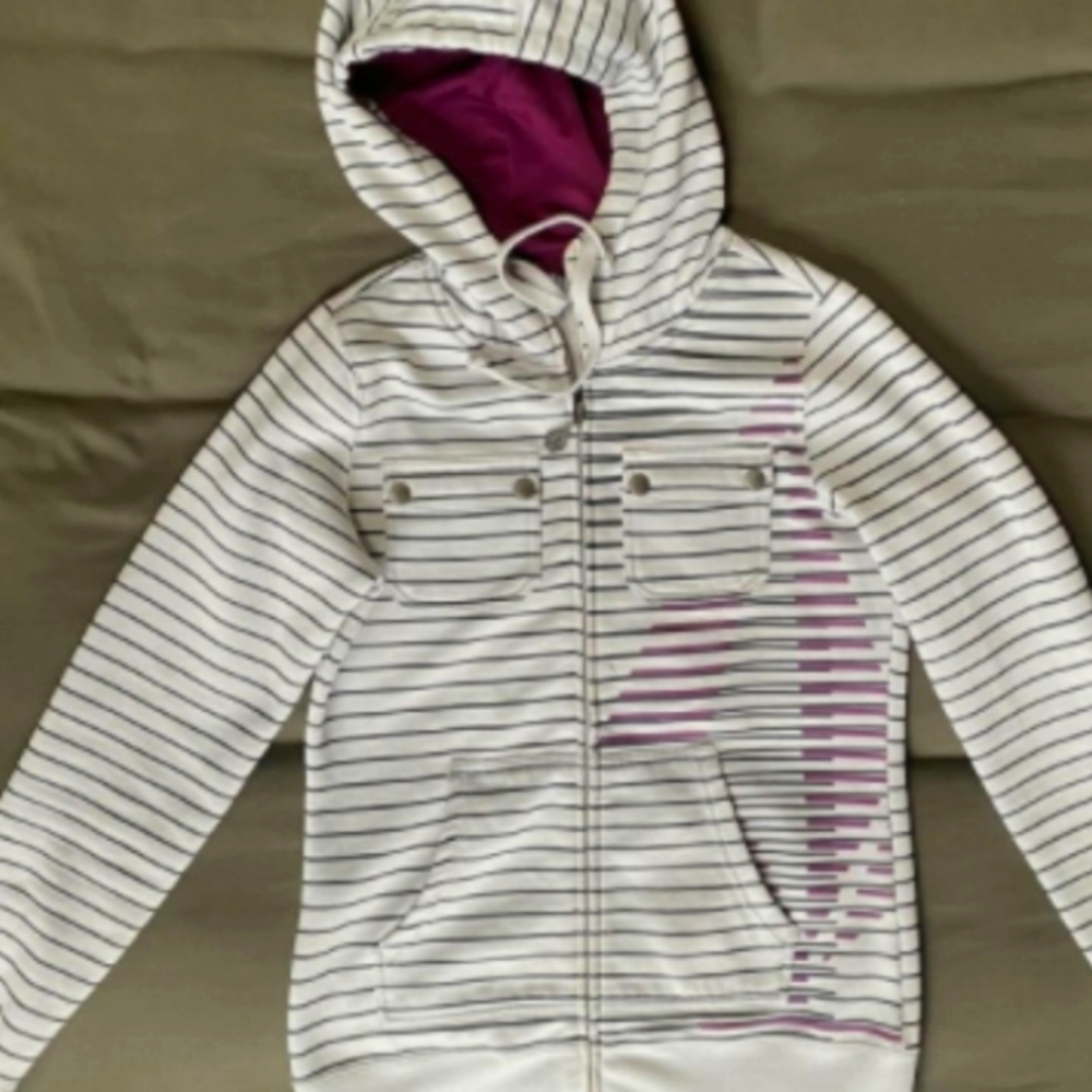 Volcom Women's Grey and Purple Sweatshirt